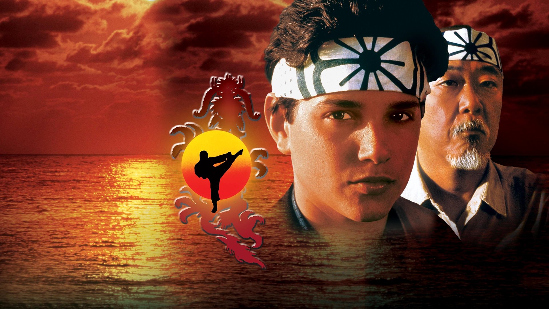 Cinematic background from The Karate Kid 1984 - Daniel moves to Los Angeles with his mother, Lucille, and soon strikes up a relationship with Ali. He quickly finds himself the target of bullying by a group of high school students, led by Ali's ex-boyfriend Johnny, who study karate at the Cobra Kai dojo under ruthless sensei, John Kreese. Fortunately, Daniel befriends Mr. Miyagi, an unassuming repairman who just happens to be a martial arts master himself. Miyagi takes Daniel under his wing, training him in a more compassionate form of karate for self-defense and later, preparing him to compete against the brutal Cobra Kai.