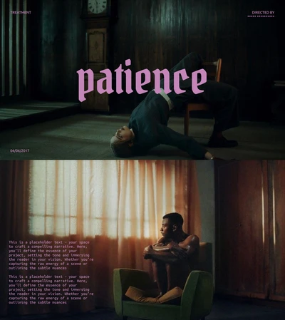 Patience - Music video / short film template
