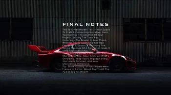 Driven Perfection - Commercial template