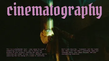 Patience - Music video / short film template