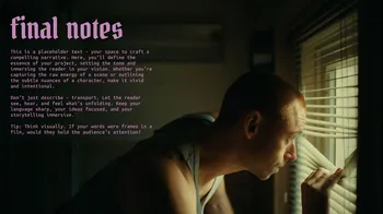 Patience - Music video / short film template