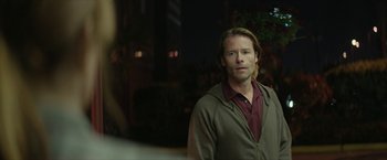 Movie still from “Hateship Loveship” (2013), directed by Liza Johnson – A person wearing a jacket; Close Up shot, Over the shoulder angle