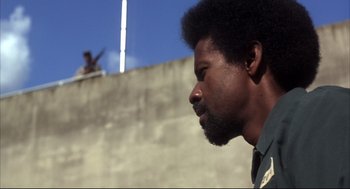Movie still from “He Got Game” (1998), directed by Spike Lee – A person with a beard; Close Up shot, Low angle