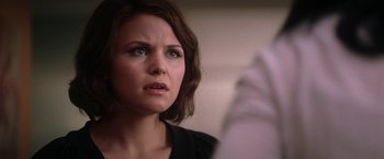 Movie still from “He's Just Not That Into You” (2009), directed by Ken Kwapis – A person looking at a mirror; Close Up shot, Over the shoulder angle