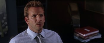 Movie still from “He's Just Not That Into You” (2009), directed by Ken Kwapis – A person wearing a shirt and a tie; Close Up shot, Low angle