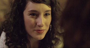 Movie still from “Head-On” (2004), directed by Fatih Akin – A young woman's face; Close Up shot, Over the shoulder angle