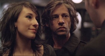 Movie still from “Head-On” (2004), directed by Fatih Akin – A man and a woman standing next to each other; Close Up shot, Low angle