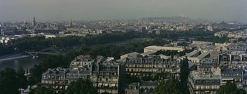 Movie still from “Hell and High Water” (1954), directed by Samuel Fuller – A view of a city from a high point of view; Extreme Wide shot, High angle