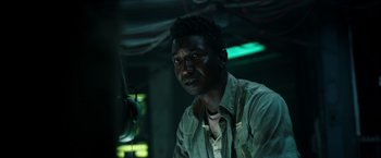 Movie still from “Underwater” (2020), directed by William Eubank – Close Up shot, Low angle