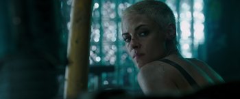 Movie still from “Underwater” (2020), directed by William Eubank – Close Up shot, Low angle