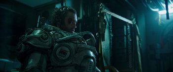 Movie still from “Underwater” (2020), directed by William Eubank – Close Up shot, Low angle