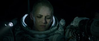 Movie still from “Underwater” (2020), directed by William Eubank – Close Up shot, Low angle