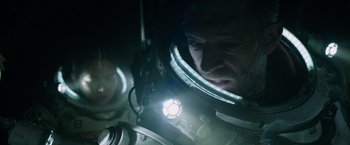 Movie still from “Underwater” (2020), directed by William Eubank – Medium shot, Low angle