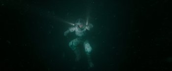 Movie still from “Underwater” (2020), directed by William Eubank – Wide shot, Overhead angle