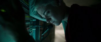 Movie still from “Underwater” (2020), directed by William Eubank – Close Up shot, Overhead angle