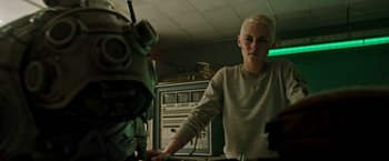 Movie still from “Underwater” (2020), directed by William Eubank – Medium shot, Low angle