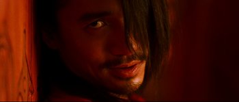 Movie still from “Hero” (2002), directed by Yimou Zhang – A person with long hair; Close Up shot, Low angle