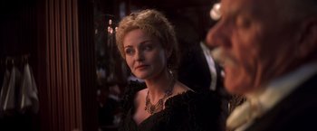 Movie still from “Hidalgo” (2004), directed by Joe Johnston – A person wearing a dress; Close Up shot, Over the shoulder angle