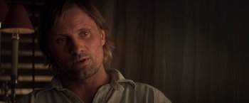 Movie still from “Hidalgo” (2004), directed by Joe Johnston – A person with long hair; Close Up shot, Over the shoulder angle