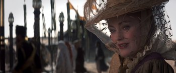 Movie still from “Hidalgo” (2004), directed by Joe Johnston – A person wearing a straw hat; Close Up shot, Low angle