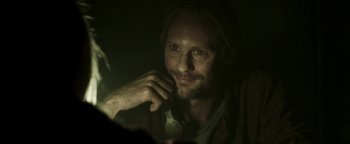 Movie still from “Hidden” (2015), directed by Ross Duffer – A person with a beard; Close Up shot, Over the shoulder angle