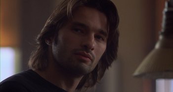 Movie still from “Unfaithful” (2002), directed by Adrian Lyne – A person with long brown hair; Close Up shot, Low angle