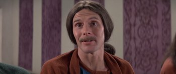 Movie still from “History of the World: Part I” (1981), directed by Mel Brooks – A person with a mustache; Close Up shot, Low angle