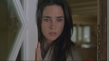 Movie still from “House of Sand and Fog” (2003), directed by Vadim Perelman – A person leaning against a wall; Close Up shot, Over the shoulder angle