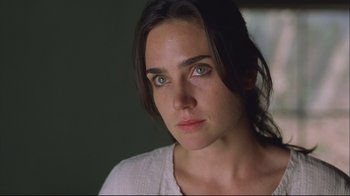 Movie still from “House of Sand and Fog” (2003), directed by Vadim Perelman – A person wearing a white shirt; Close Up shot, Over the shoulder angle