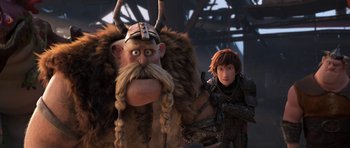 Movie still from “How to Train Your Dragon: The Hidden World” (2019), directed by Dean DeBlois – A scene from how to train your dragon 2; Medium shot, Low angle