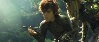 Movie still from “How to Train Your Dragon: The Hidden World” (2019), directed by Dean DeBlois – A scene from how to train your dragon 2; Medium shot, High angle