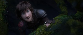 Movie still from “How to Train Your Dragon: The Hidden World” (2019), directed by Dean DeBlois – A character laying on the ground; Medium shot, High angle
