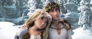 Movie still from “How to Train Your Dragon: The Hidden World” (2019), directed by Dean DeBlois – A man and a woman are standing next to each other; Close Up shot, Low angle