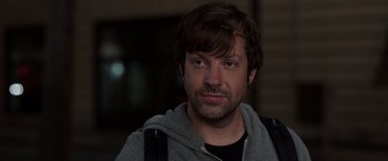 Movie still from “We're the Millers” (2013), directed by Rawson Marshall Thurber – A person wearing a jacket; Close Up shot, Over the shoulder angle