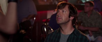 Movie still from “We're the Millers” (2013), directed by Rawson Marshall Thurber – A person looking up at something; Close Up shot, Over the shoulder angle