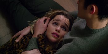 Movie still from “Last Christmas” (2019), directed by Paul Feig – A person lying on the ground; Close Up shot, High angle