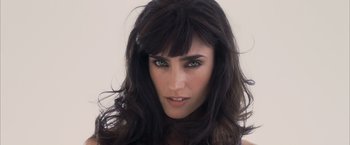 Movie still from “Little Children” (2006), directed by Todd Field – A person with long black hair; Extreme Close Up shot, Low angle