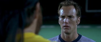 Movie still from “Little Children” (2006), directed by Todd Field – A person talking to another person; Close Up shot, Over the shoulder angle