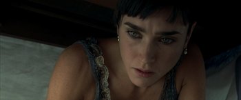 Movie still from “Little Children” (2006), directed by Todd Field – A woman's face with green eyes; Close Up shot, High angle