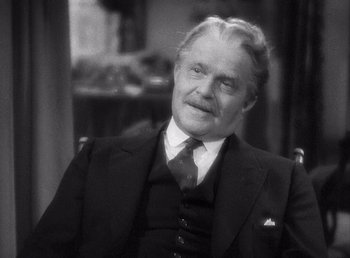 Movie still from “Make Way for Tomorrow” (1937), directed by Leo McCarey – An older man wearing a suit and tie; Close Up shot, High angle