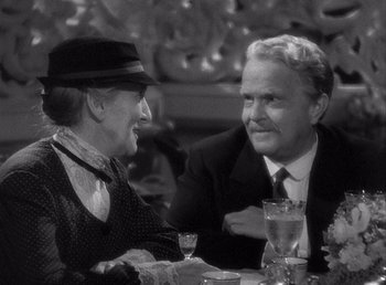 Movie still from “Make Way for Tomorrow” (1937), directed by Leo McCarey – An older man and woman sitting at a dinner table; Close Up shot, Over the shoulder angle