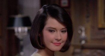 Movie still from “Marnie” (1964), directed by Alfred Hitchcock – A person with a short hair style; Close Up shot, High angle