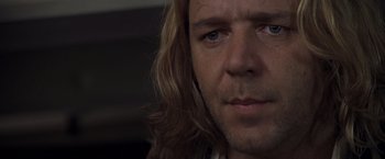 Movie still from “Master and Commander: The Far Side of the World” (2003), directed by Peter Weir – A person with long hair; Close Up shot, Low angle