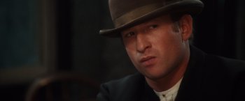 Movie still from “Maverick” (1994), directed by Richard Donner – A person wearing a hat; Close Up shot, Low angle