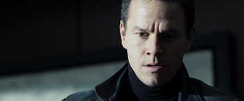 Movie still from “Max Payne” (2008), directed by John Moore – A person wearing a black jacket; Close Up shot, Low angle