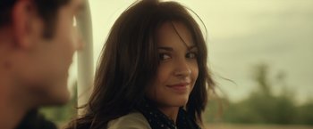 Movie still from “Max Steel” (2016), directed by Stewart Hendler – A person with long hair; Close Up shot, Low angle