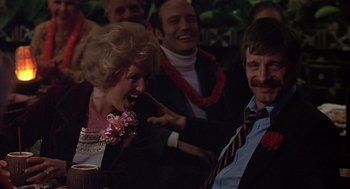Movie still from “Melvin and Howard” (1980), directed by Jonathan Demme – A group of men and women sitting in a room; Close Up shot, Over the shoulder angle