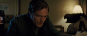 Movie still from “Midnight Special” (2016), directed by Jeff Nichols – A person wearing headphones; Close Up shot, Over the shoulder angle