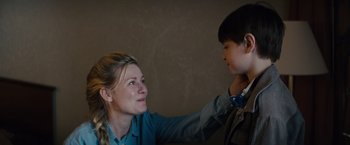 Movie still from “Midnight Special” (2016), directed by Jeff Nichols – A woman and a young boy looking at each other; Close Up shot, Over the shoulder angle
