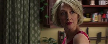 Movie still from “Miracle” (2004), directed by Gavin O'Connor – A person with short blonde hair; Close Up shot, Over the shoulder angle